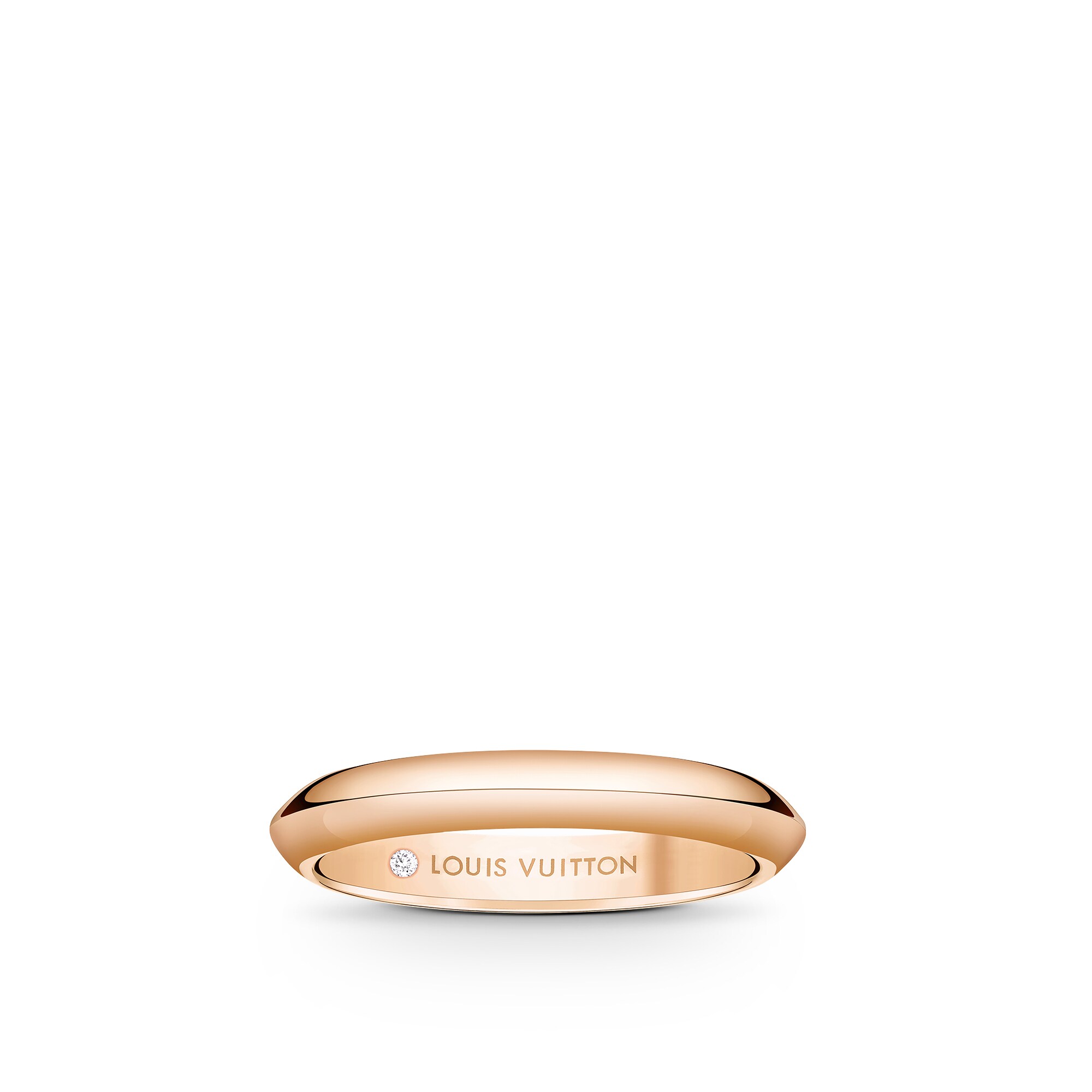  Categories Wedding Bands LV Diamonds 3mm Band, Pink Gold | Louis Vuitton ® (Product zoom)