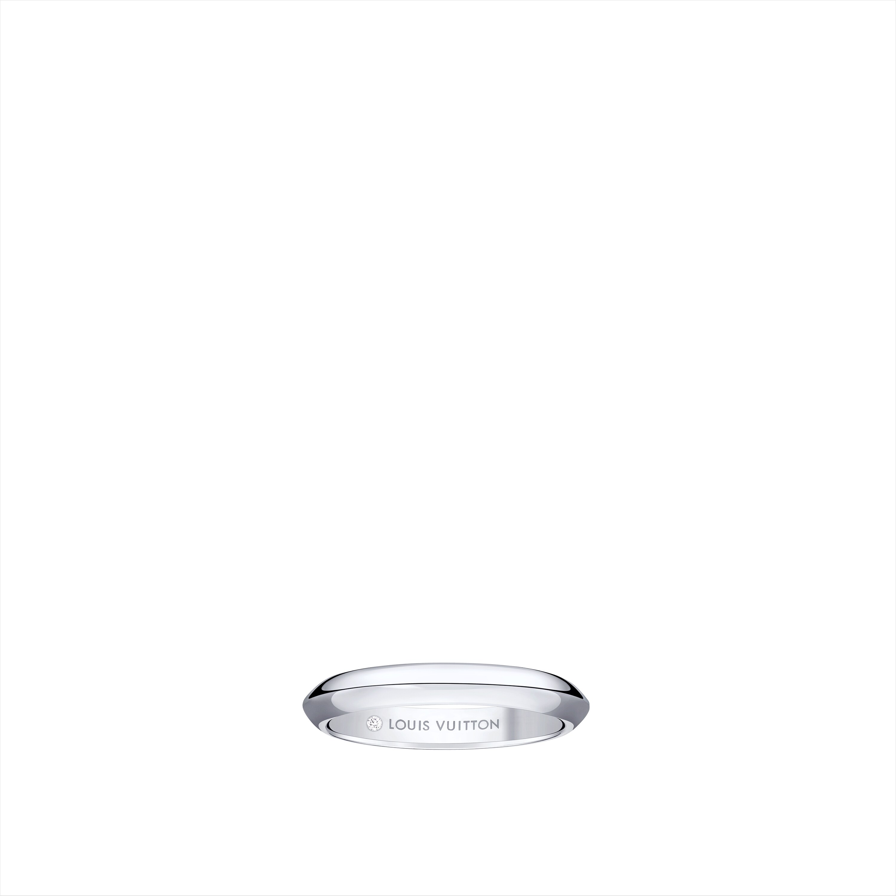  Categories Wedding Bands LV Diamonds 3mm Band, Platinum | Louis Vuitton ® (Product zoom)