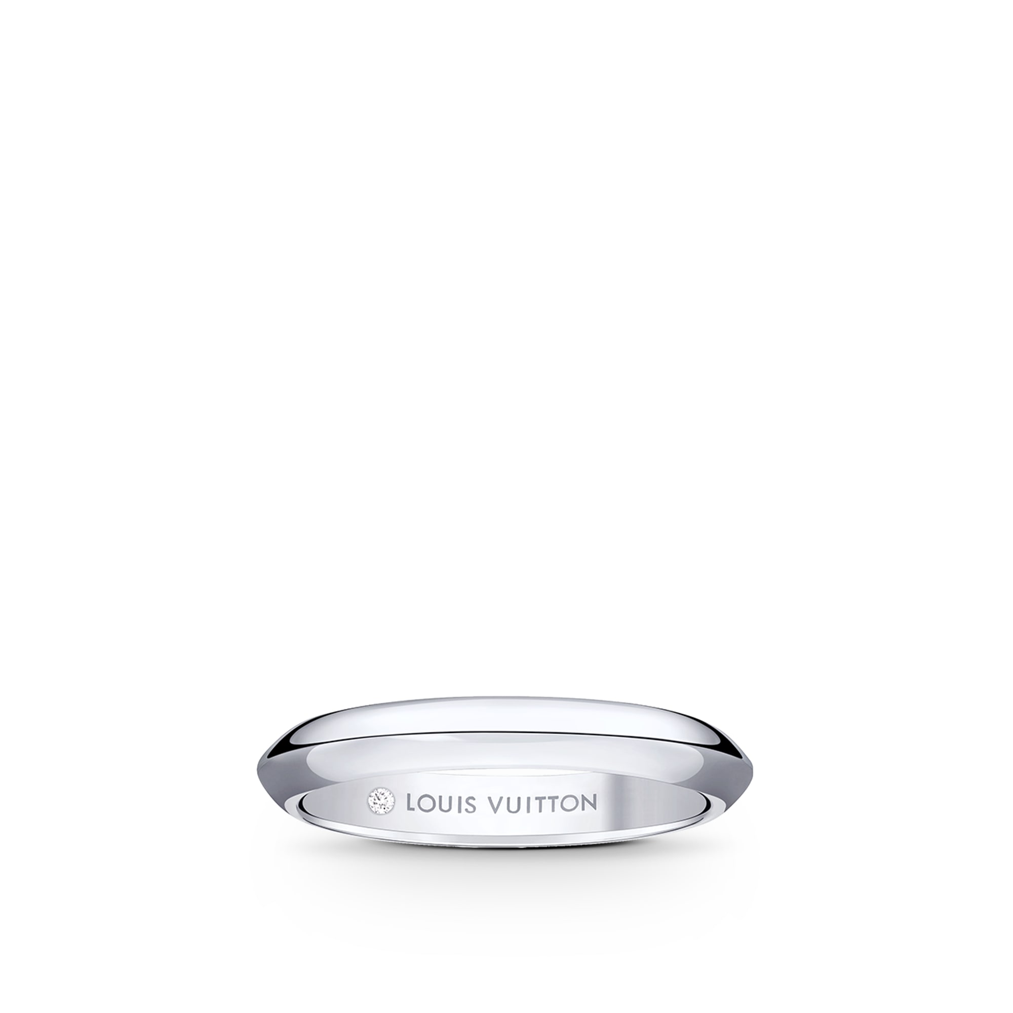  Categories Wedding Bands LV Diamonds 3mm Band, Platinum | Louis Vuitton ® (Product zoom)