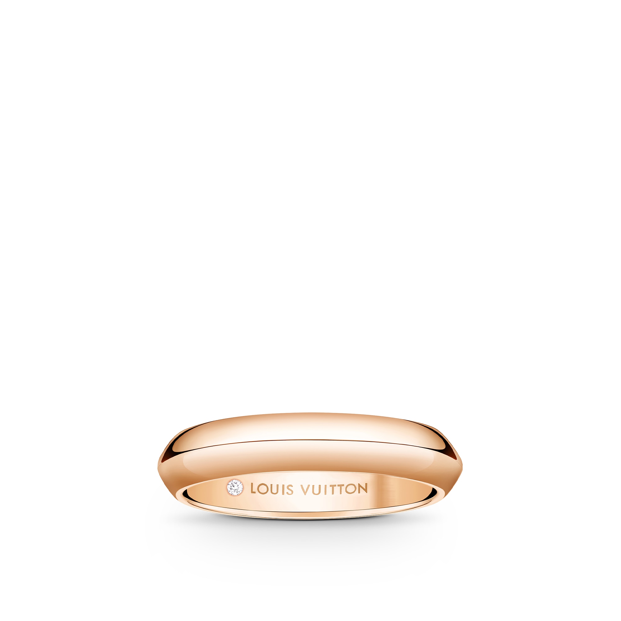 Categories Wedding Bands LV Diamonds 4mm Band, Pink Gold | Louis Vuitton ® (Product zoom)