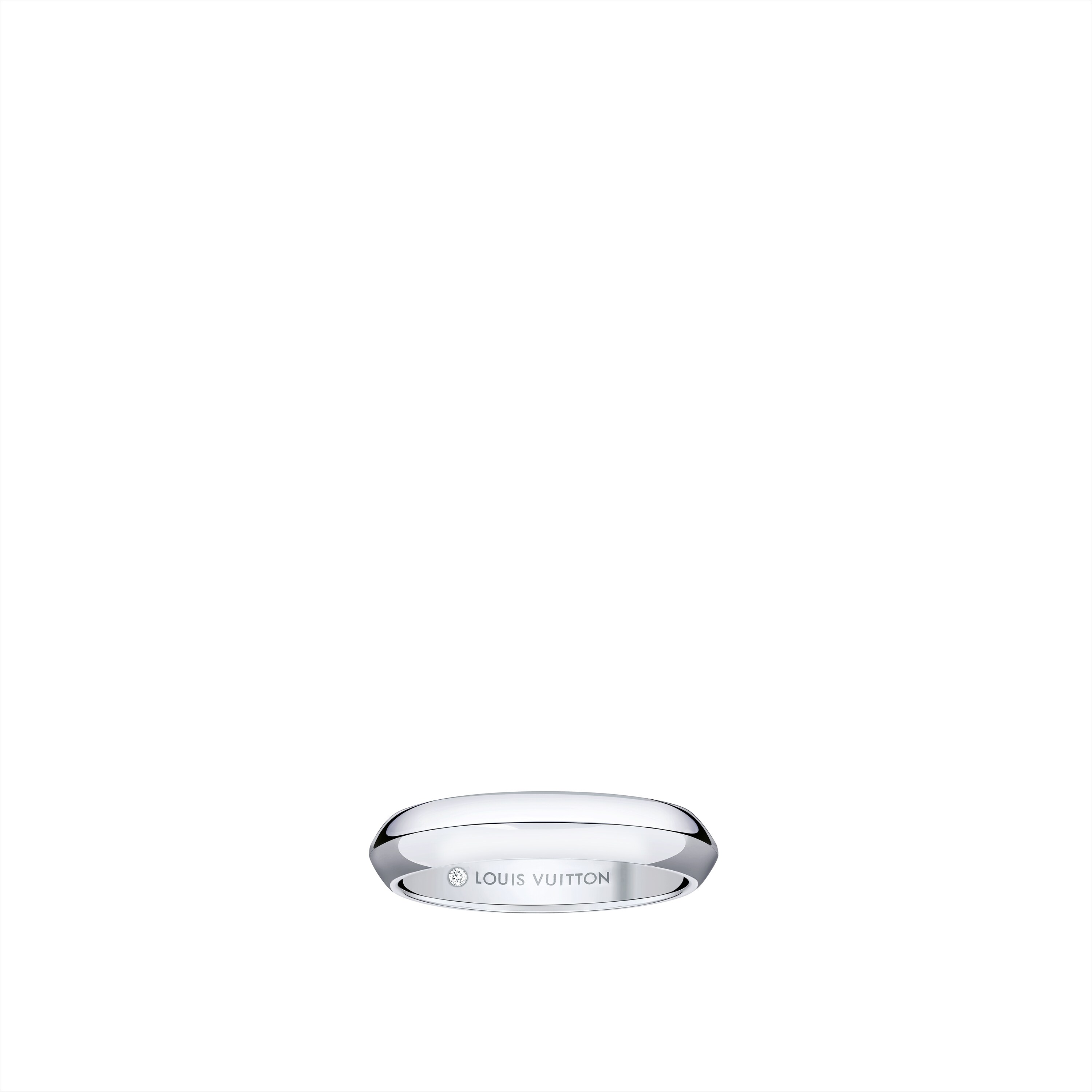  Categories Wedding Bands LV Diamonds 4mm Band, Platinum | Louis Vuitton ® (Product zoom)