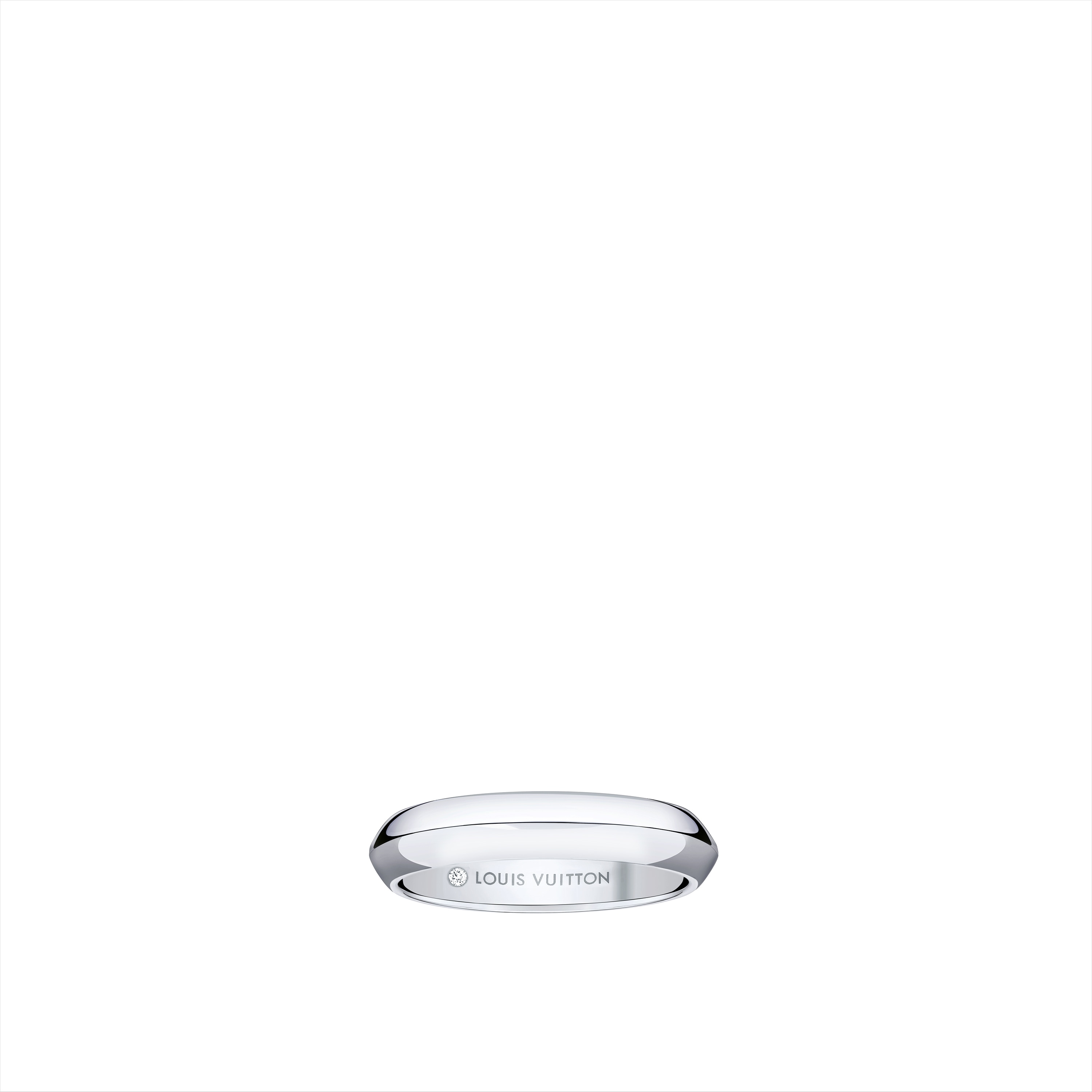  Categories Wedding Bands LV Diamonds 4mm Band, Platinum | Louis Vuitton ® (Product zoom)