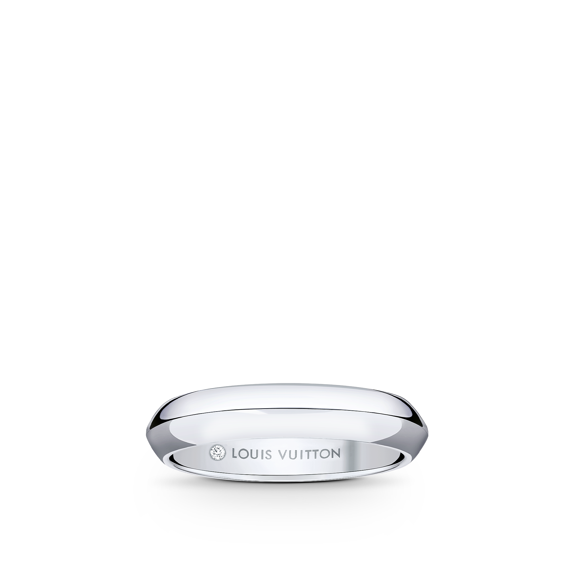 LV Diamonds 4mm Band, Platinum