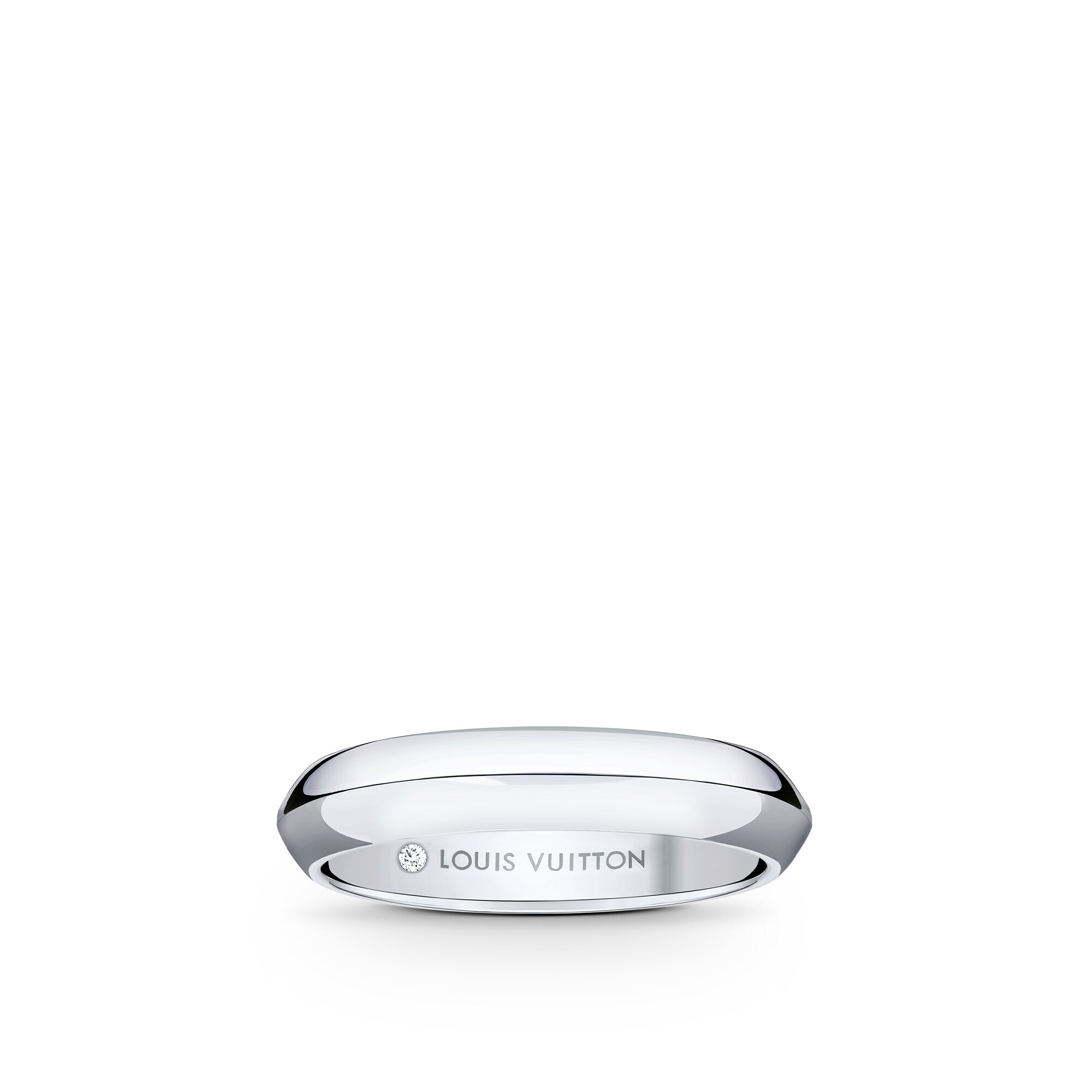  Categories Wedding Bands LV Diamonds 4mm Band, Platinum | Louis Vuitton ® (Product zoom)