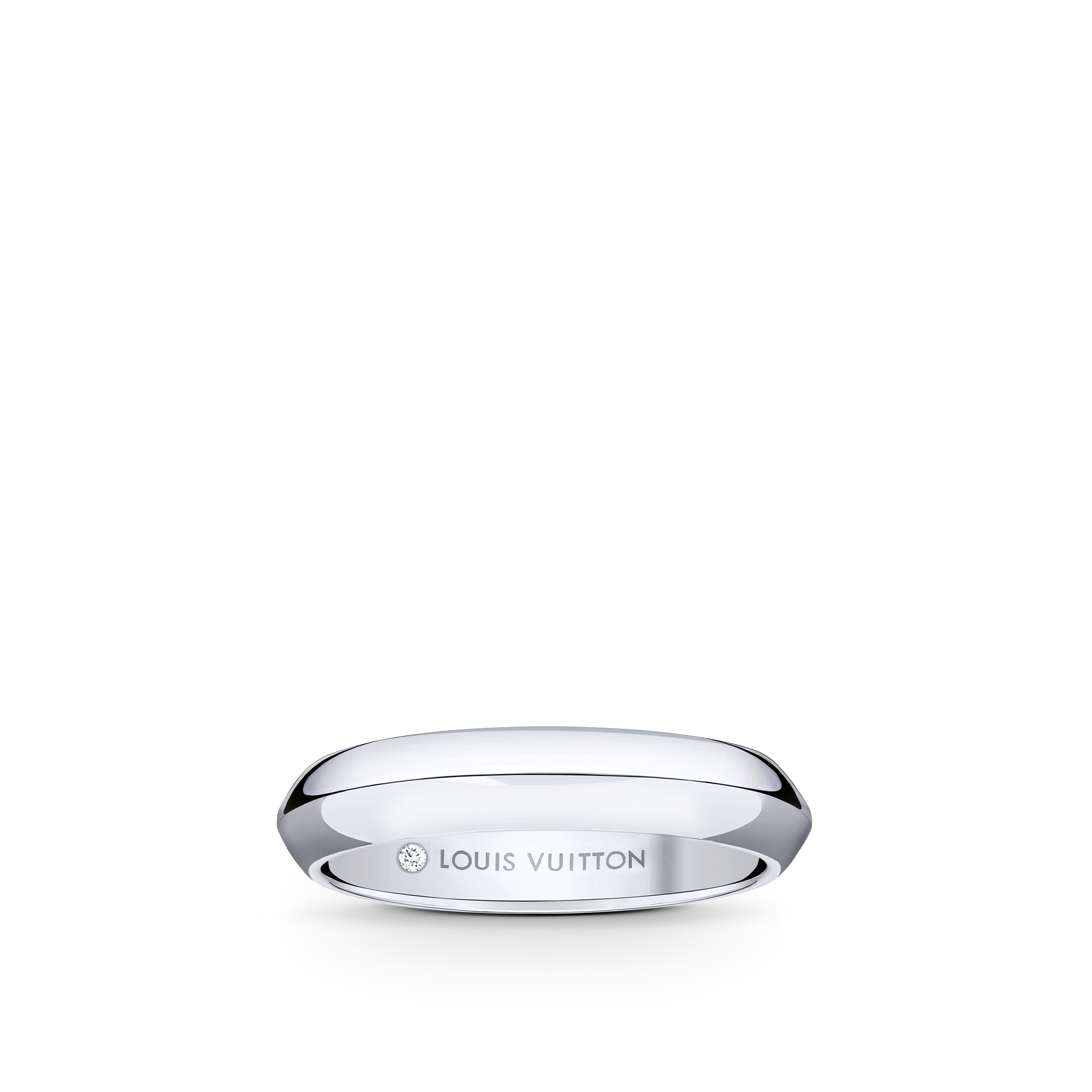  Categories Wedding Bands LV Diamonds 4mm Band, Platinum | Louis Vuitton ® (Product zoom)