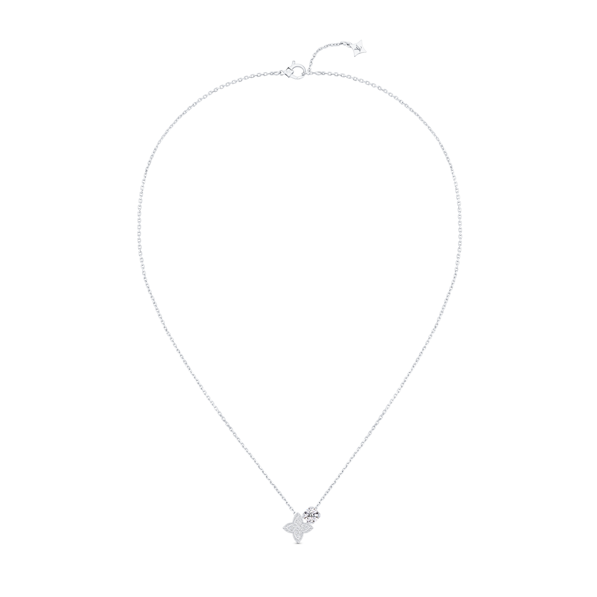  Collections LV Diamonds LV Diamonds Double Pendant, Round Brilliant cut | Louis Vuitton ® (Product zoom)