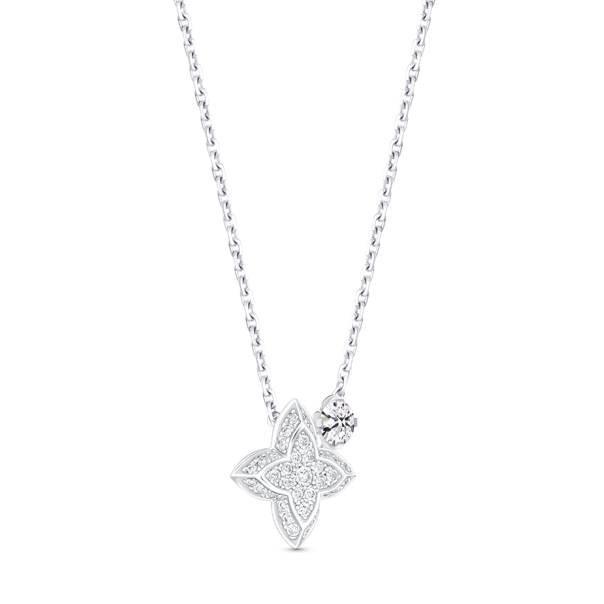  Collections LV Diamonds LV Diamonds Double Pendant, Round Brilliant cut | Louis Vuitton ® (Product zoom)