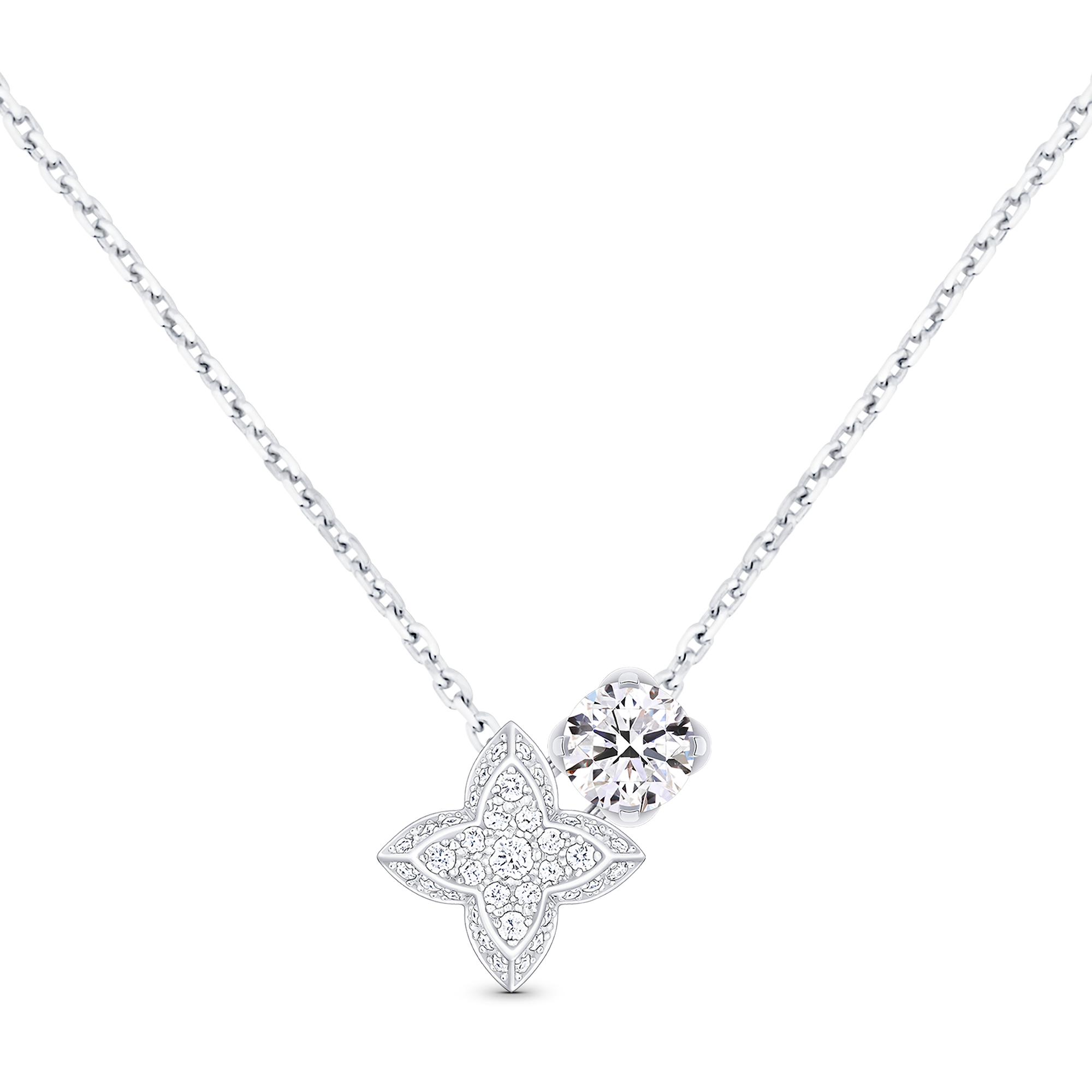 LV Diamonds Double Pendant