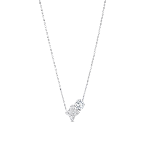 Categories Necklaces and Pendants LV Diamonds Double Pendant, Round Brilliant cut | Louis Vuitton ® (Product zoom)