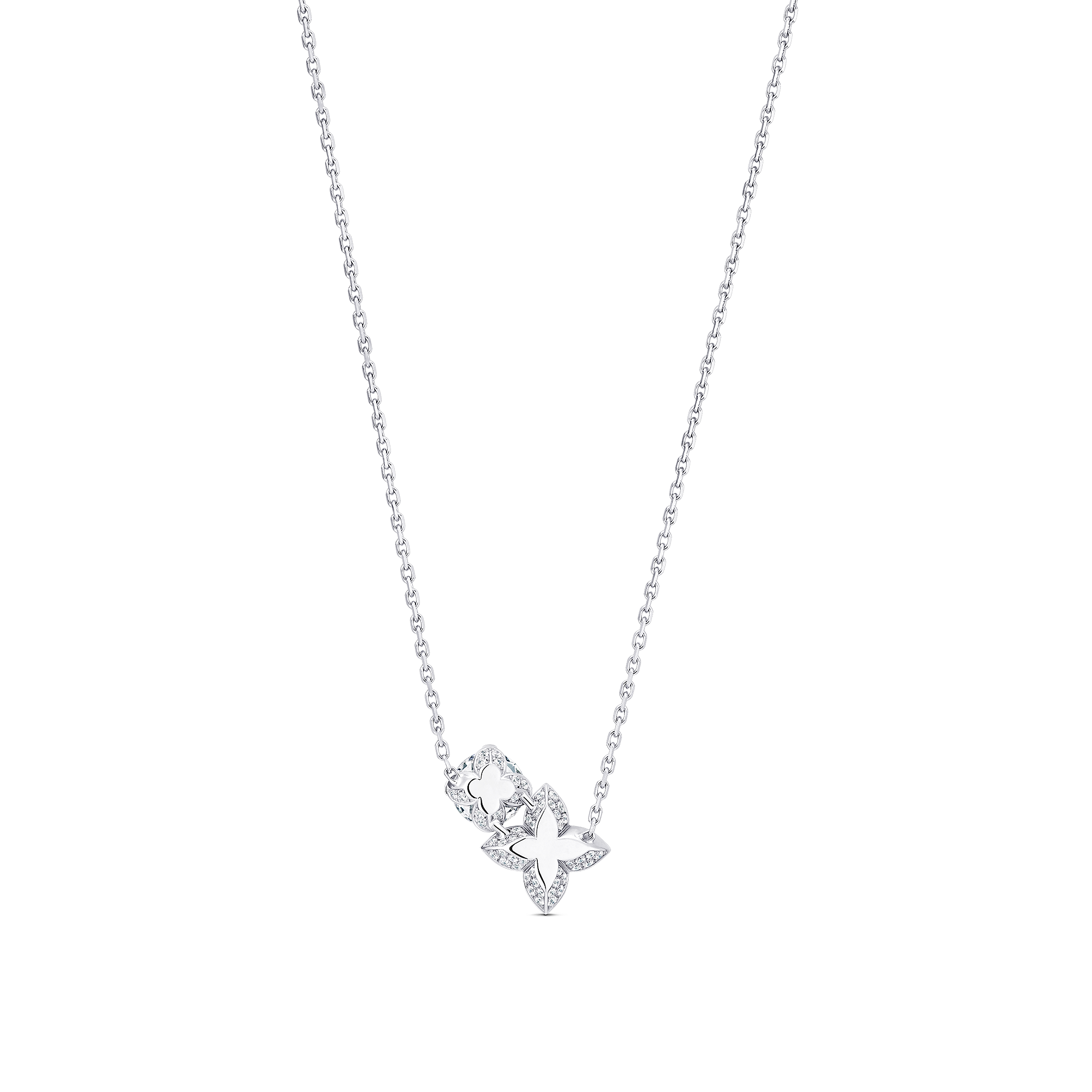 LV Diamonds Double Pendant, Round Brilliant cut
