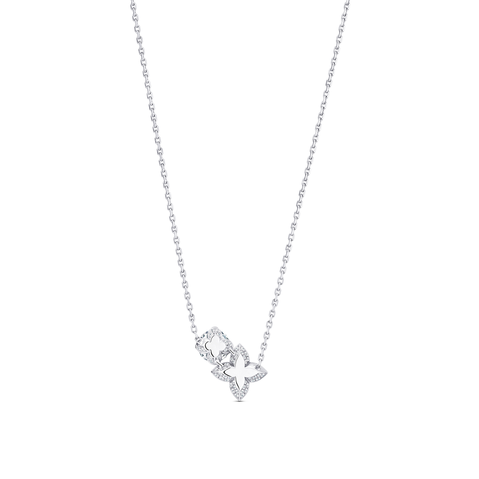  Categories Necklaces and Pendants  LV Diamonds Double Pendant, Round Brilliant cut | Louis Vuitton ® (Product zoom)