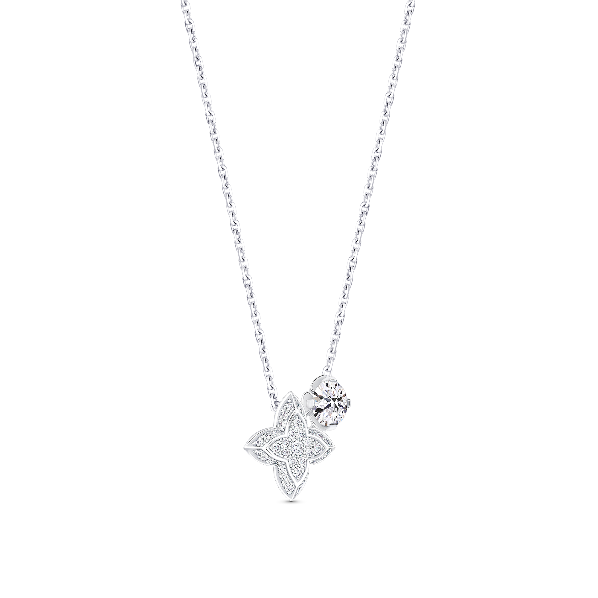  Collections LV Diamonds LV Diamonds Double Pendant, Round Brilliant cut | Louis Vuitton ® (Product zoom)