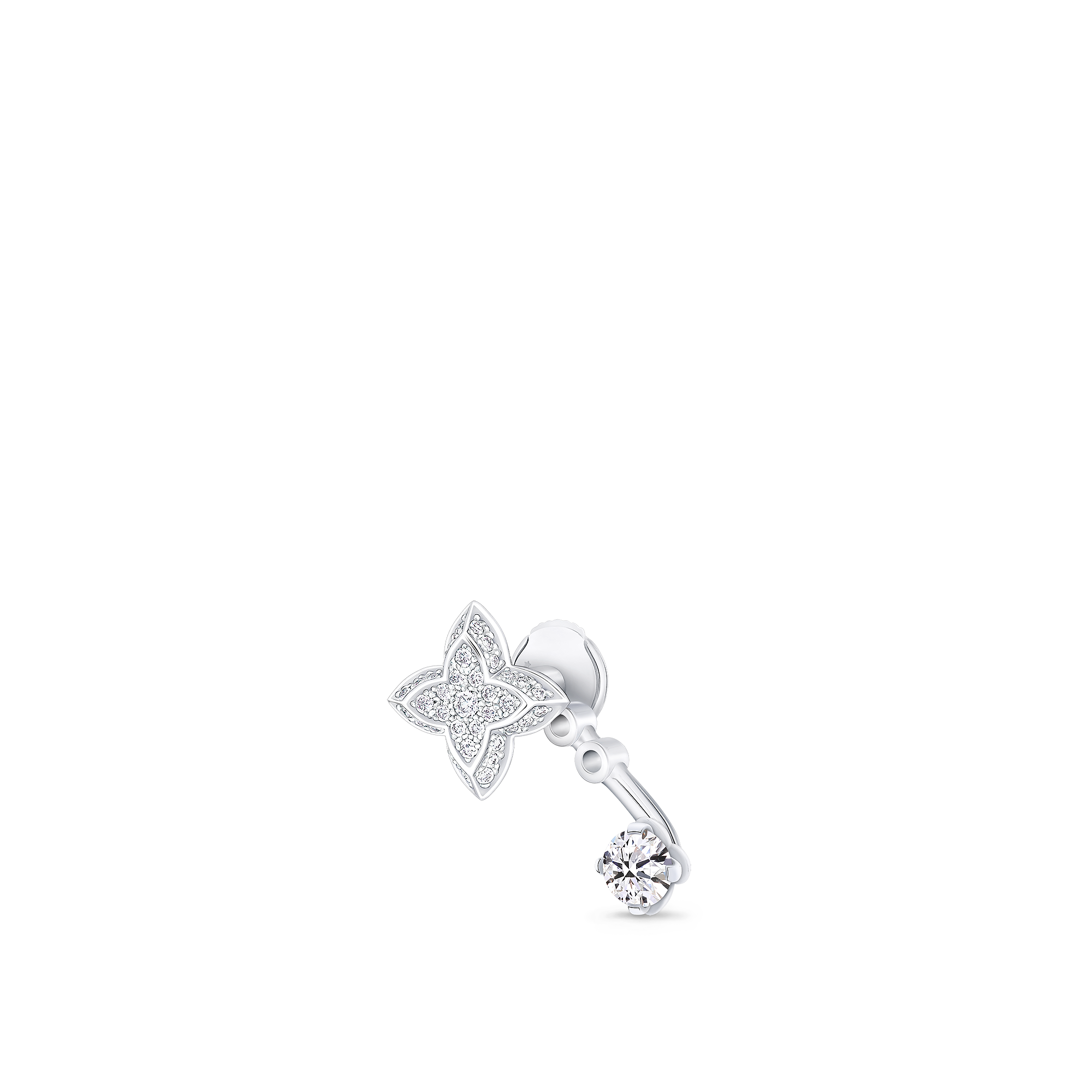LV Diamonds Double Stud, Round Brilliant cut - per unit