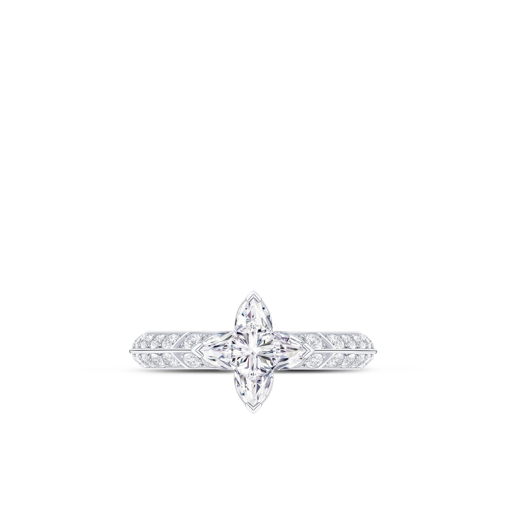  Collections LV Diamonds LV Diamonds Pavé Solitaire, LV Monogram Star Cut | Louis Vuitton ® (Product zoom)