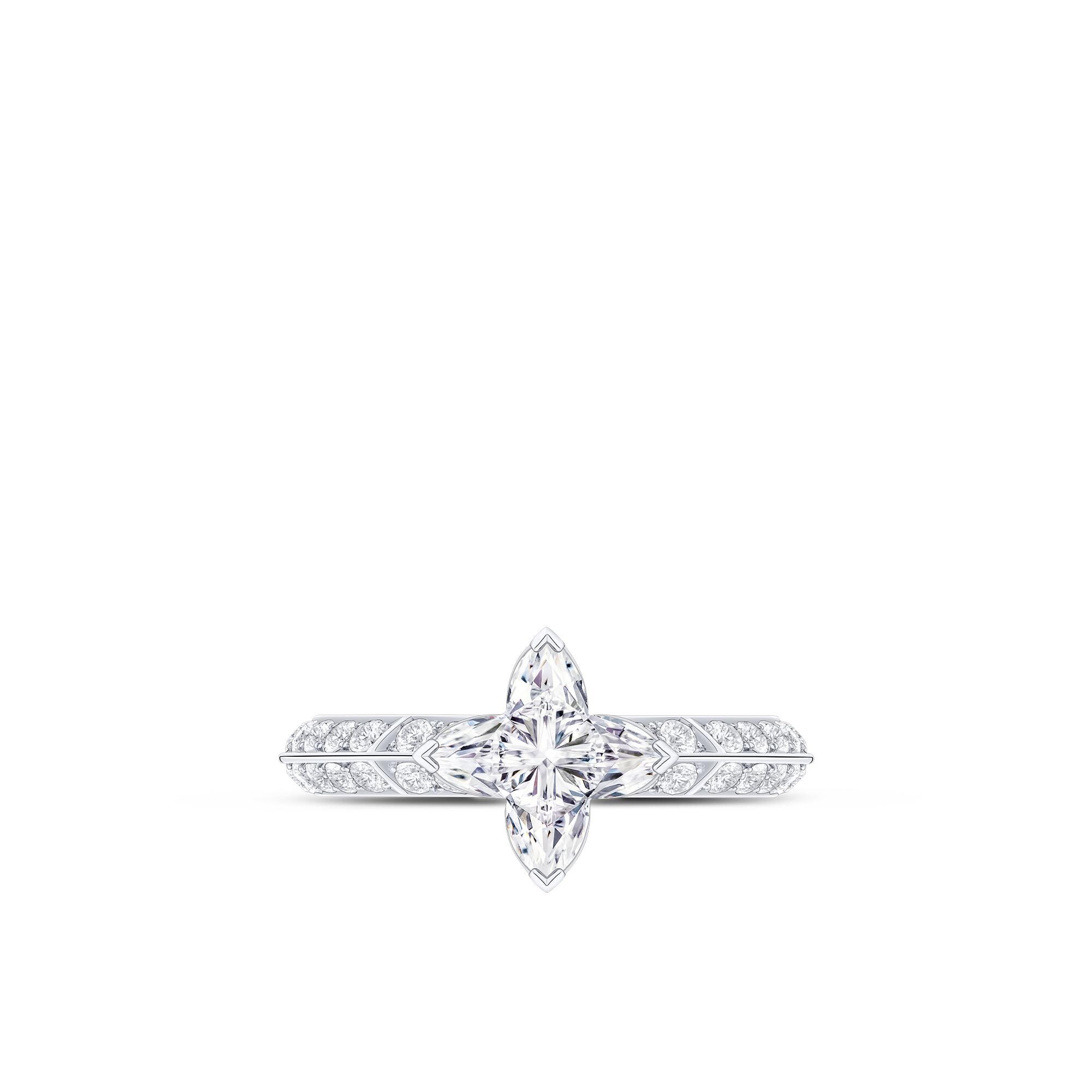  Collections LV Diamonds LV Diamonds Pavé Solitaire, LV Monogram Star cut | Louis Vuitton ® (Product zoom)