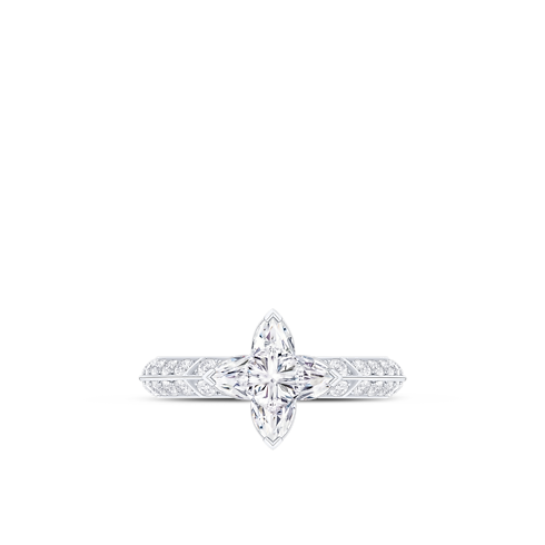 Collections LV Diamonds LV Diamonds Pavé Solitaire, LV Monogram Star Cut | Louis Vuitton ® (Product zoom)