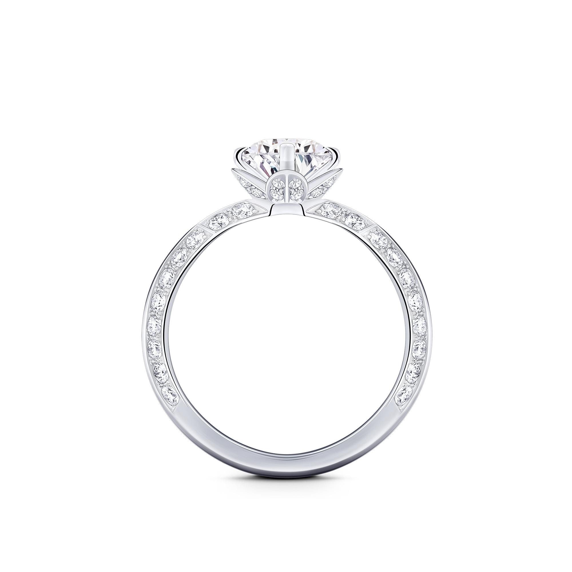  Collections LV Diamonds LV Diamonds Pavé Solitaire, Round Brilliant cut | Louis Vuitton ® (Product zoom)