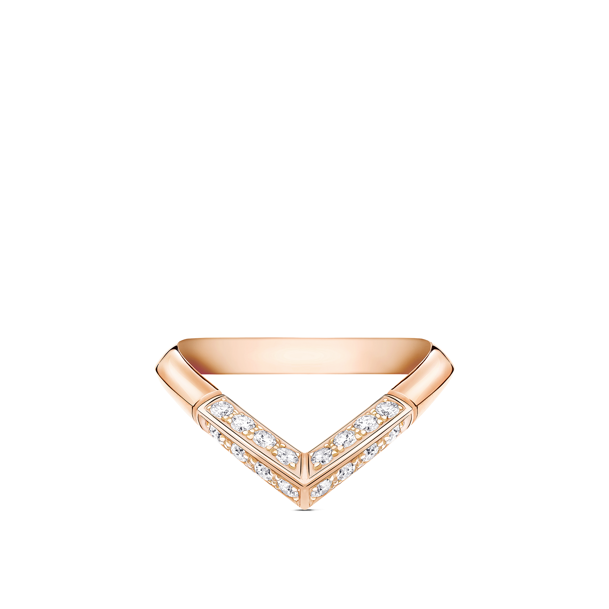 LV Diamonds Pavé V Ring