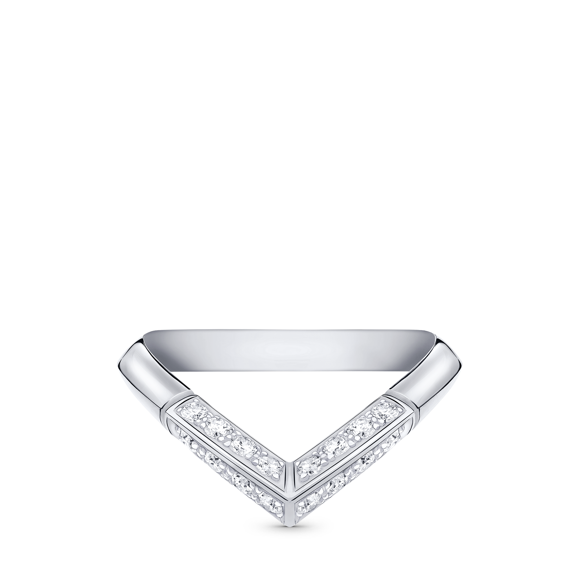 LV Diamonds Pavé V Ring