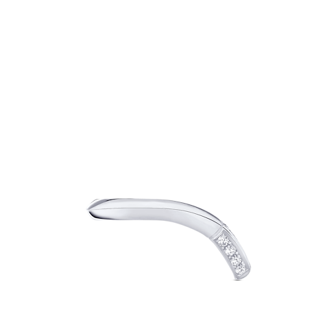 Categories Wedding Bands LV Diamonds Pavé V Ring, Platinum | Louis Vuitton ® (Product zoom)