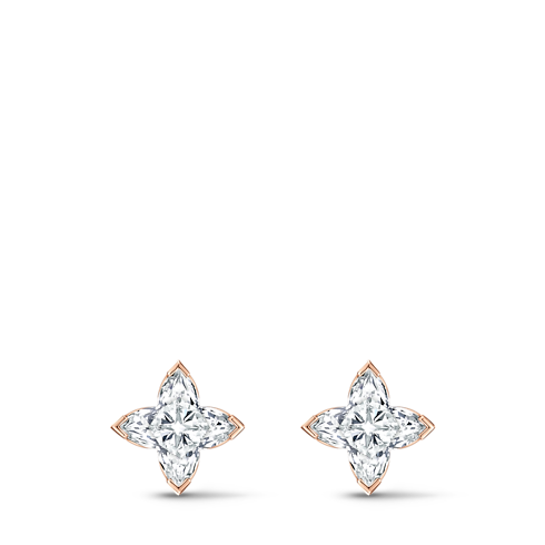 Categories Earrings LV Diamonds Stud, LV Monogram Star cut - per unit | Louis Vuitton ® (Product zoom)