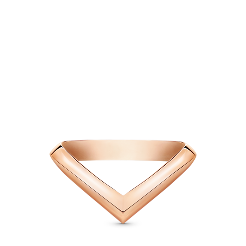 Categories Wedding Bands LV Diamonds V Ring, Pink Gold | Louis Vuitton ® (Product zoom)