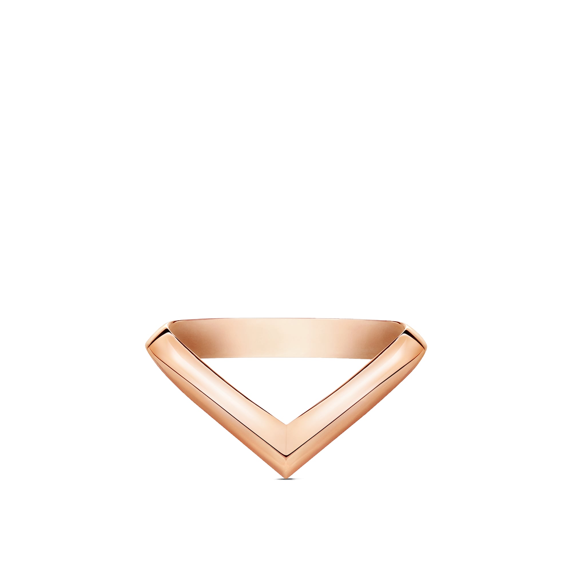  Categories Wedding Bands LV Diamonds V Ring, Pink Gold | Louis Vuitton ® (Product zoom)