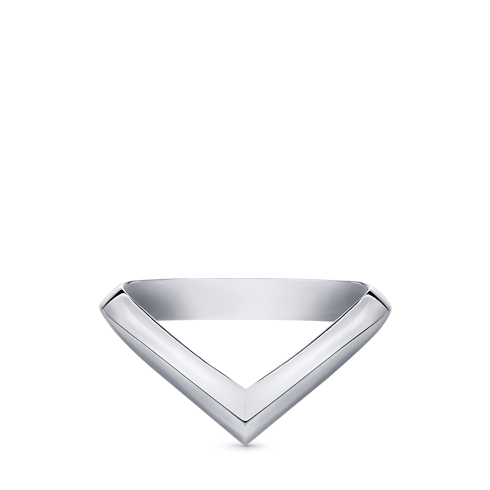 Categories Wedding Bands LV Diamonds V Ring, Platinum | Louis Vuitton ® (Product zoom)