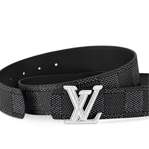Damier Graphite Canvas Accessories Belts LV Dimension 40mm Reversible Belt | Louis Vuitton ® (Product zoom)