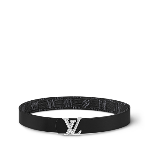 Damier Graphite Canvas Accessories Belts LV Dimension 40mm Reversible Belt | Louis Vuitton ® (Product zoom)