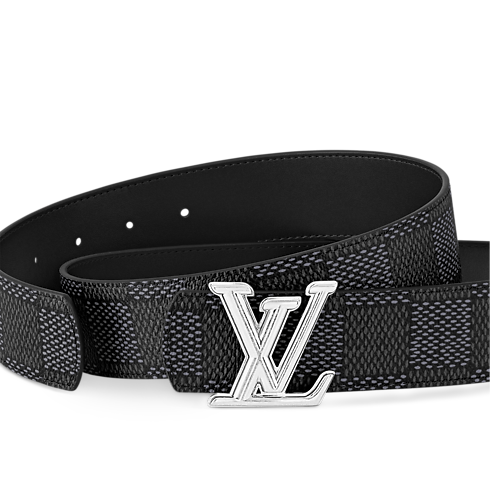 Damier Graphite Canvas Accessories Belts LV Dimension 40mm Reversible Belt | Louis Vuitton ® (Product zoom)