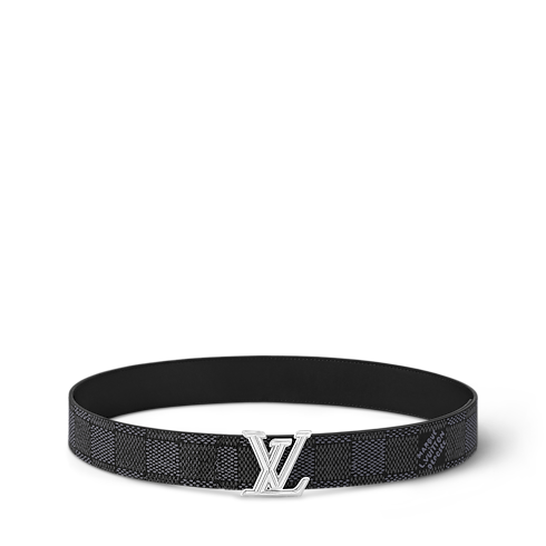 Damier Graphite Canvas Accessories Belts LV Dimension 40mm Reversible Belt | Louis Vuitton ® (Product zoom)