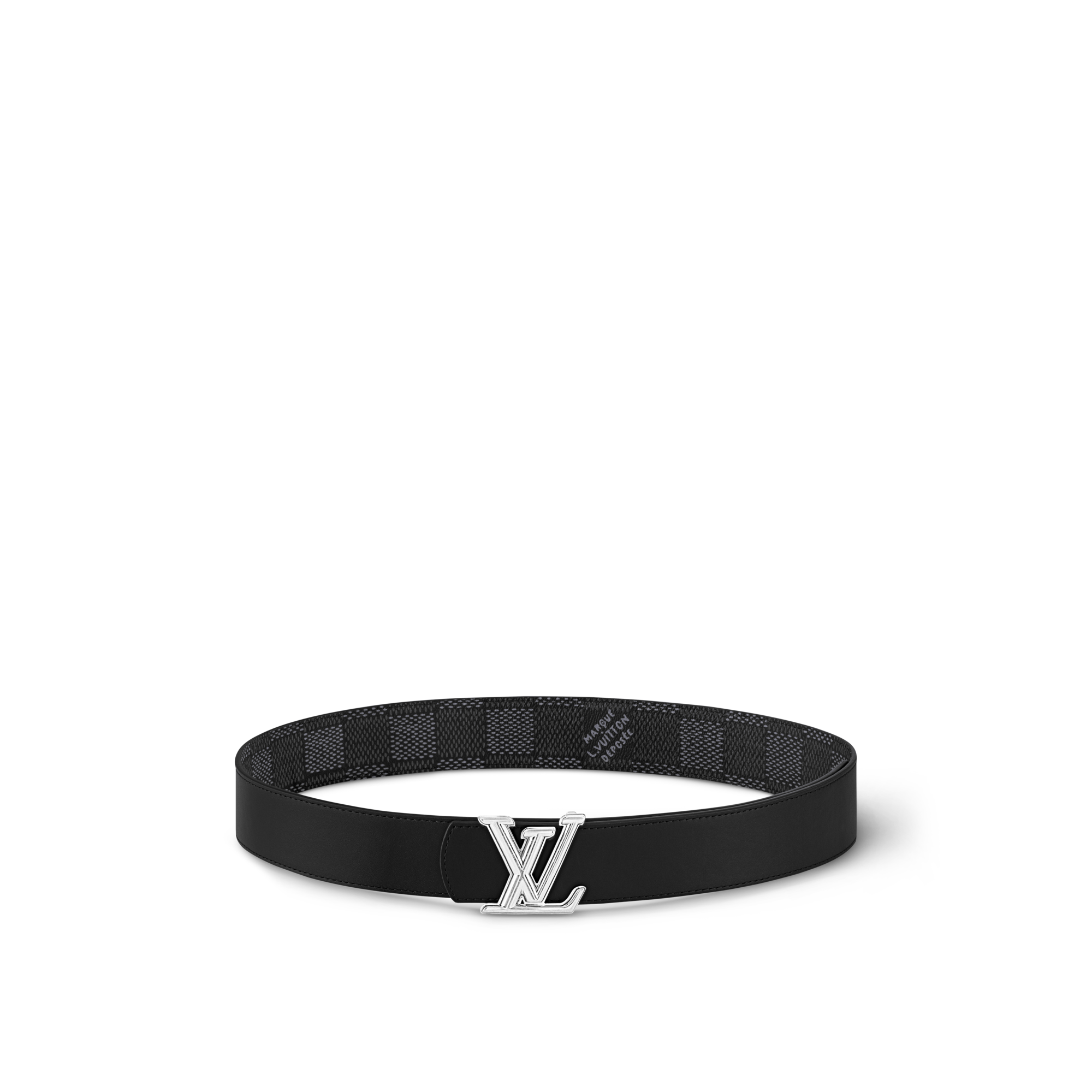 Damier Graphite Canvas Accessories Belts LV Dimension 40mm Reversible Belt | Louis Vuitton ® (Product zoom)