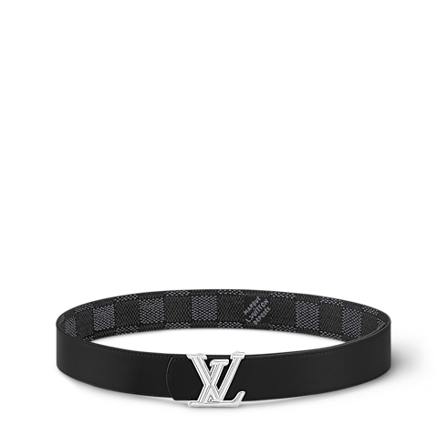 Damier Graphite Canvas Accessories Belts LV Dimension 40mm Reversible Belt | Louis Vuitton ® (Product zoom)