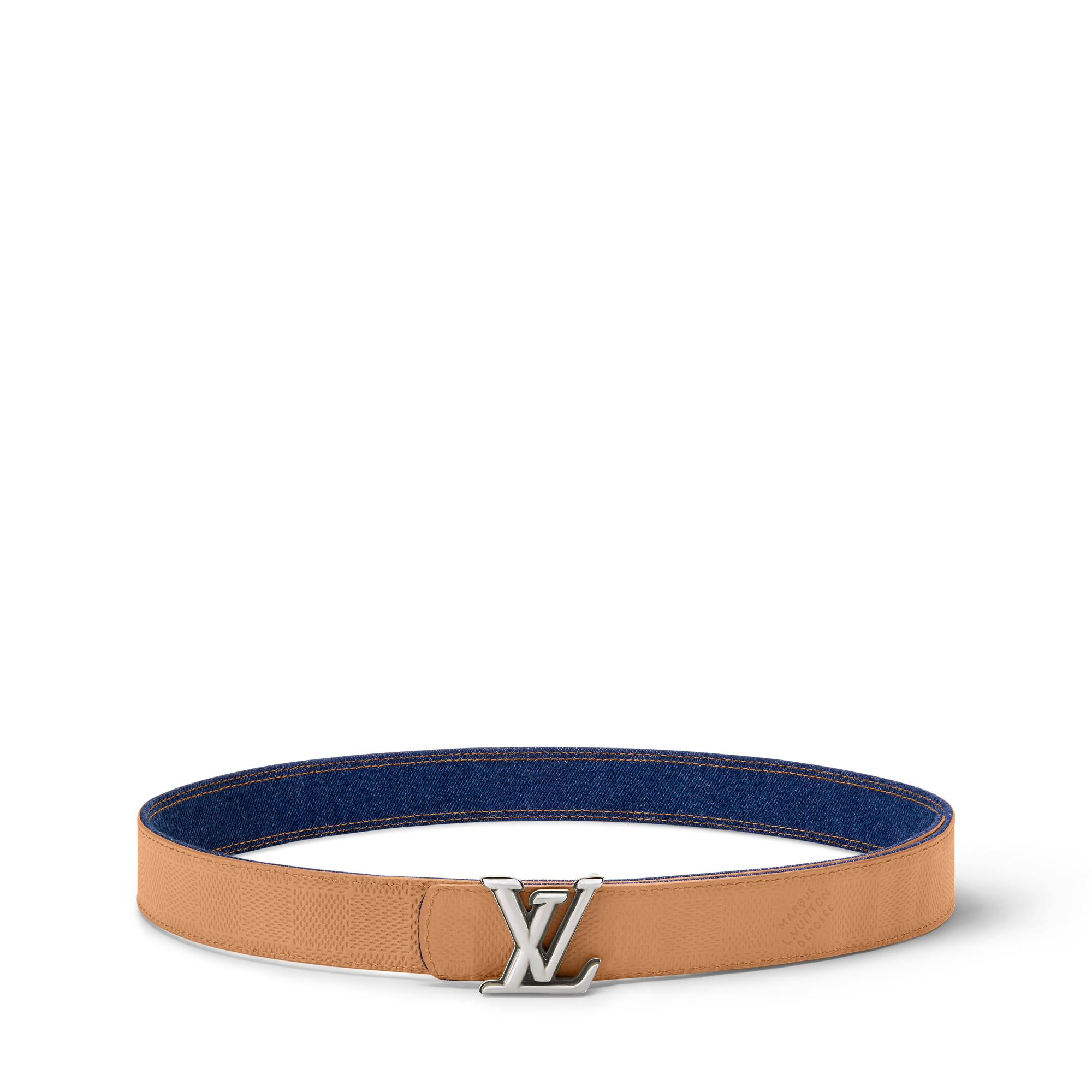LV Dimension Denim 35mm Reversible Belt