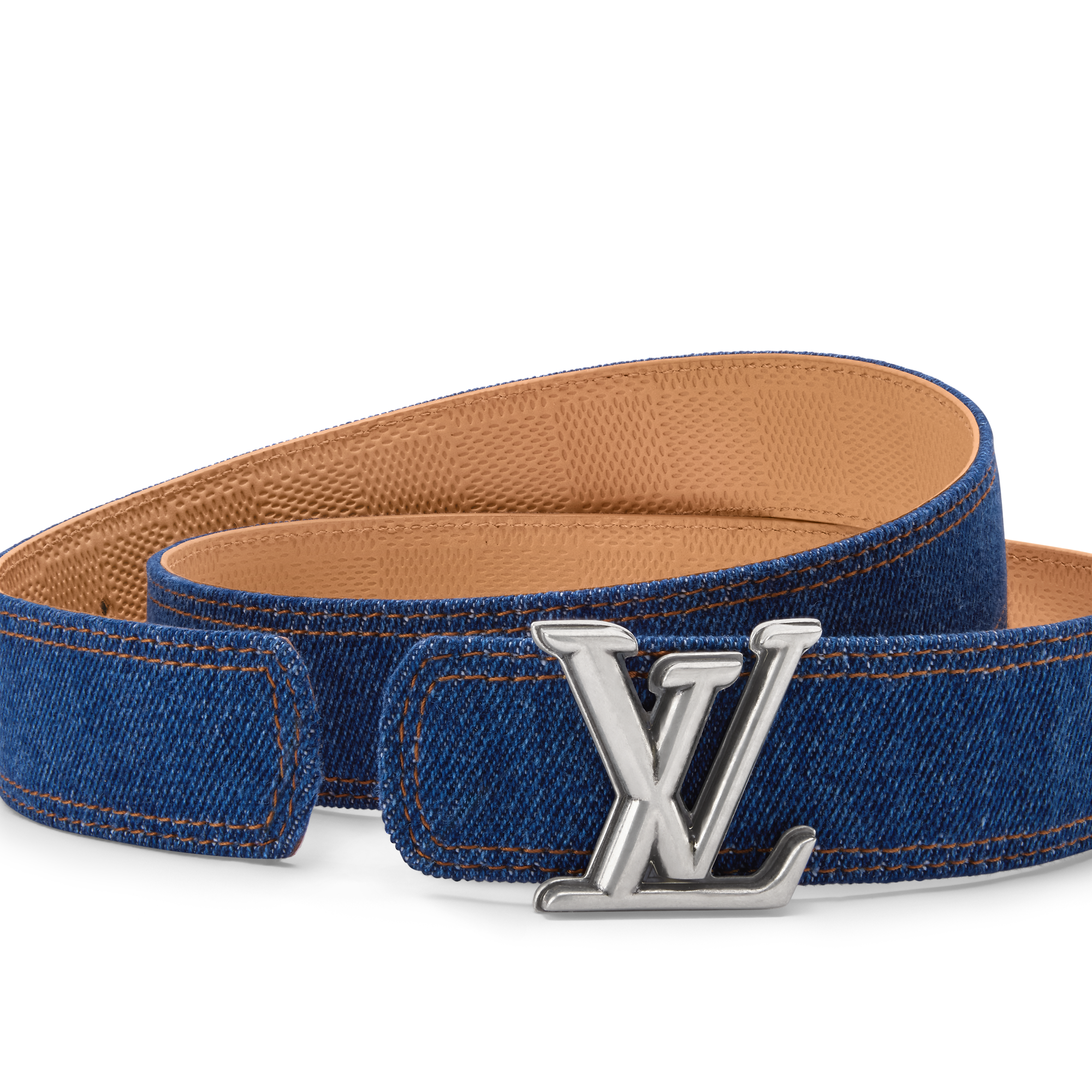LV Dimension Denim 35mm Reversible Belt