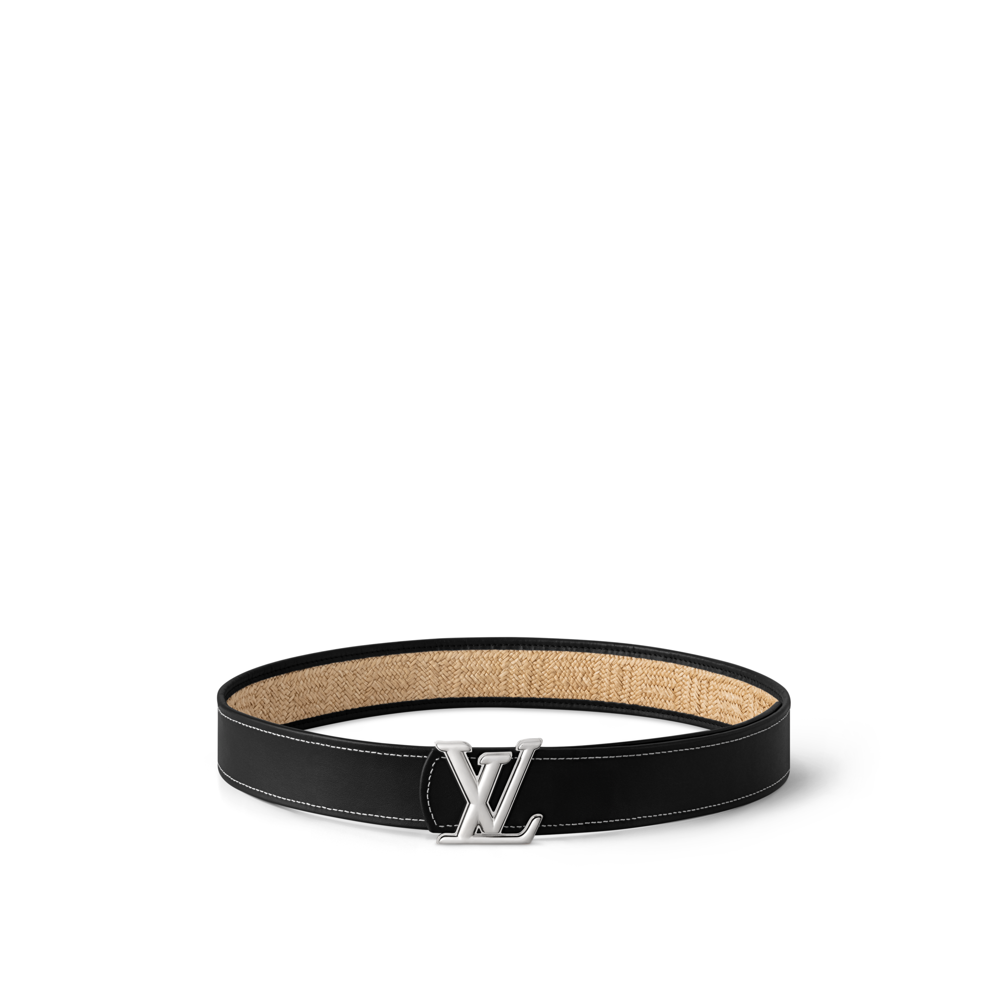  Accessories Belts LV Dimension Raffia 40mm Reversible Belt | Louis Vuitton ® (Product zoom)