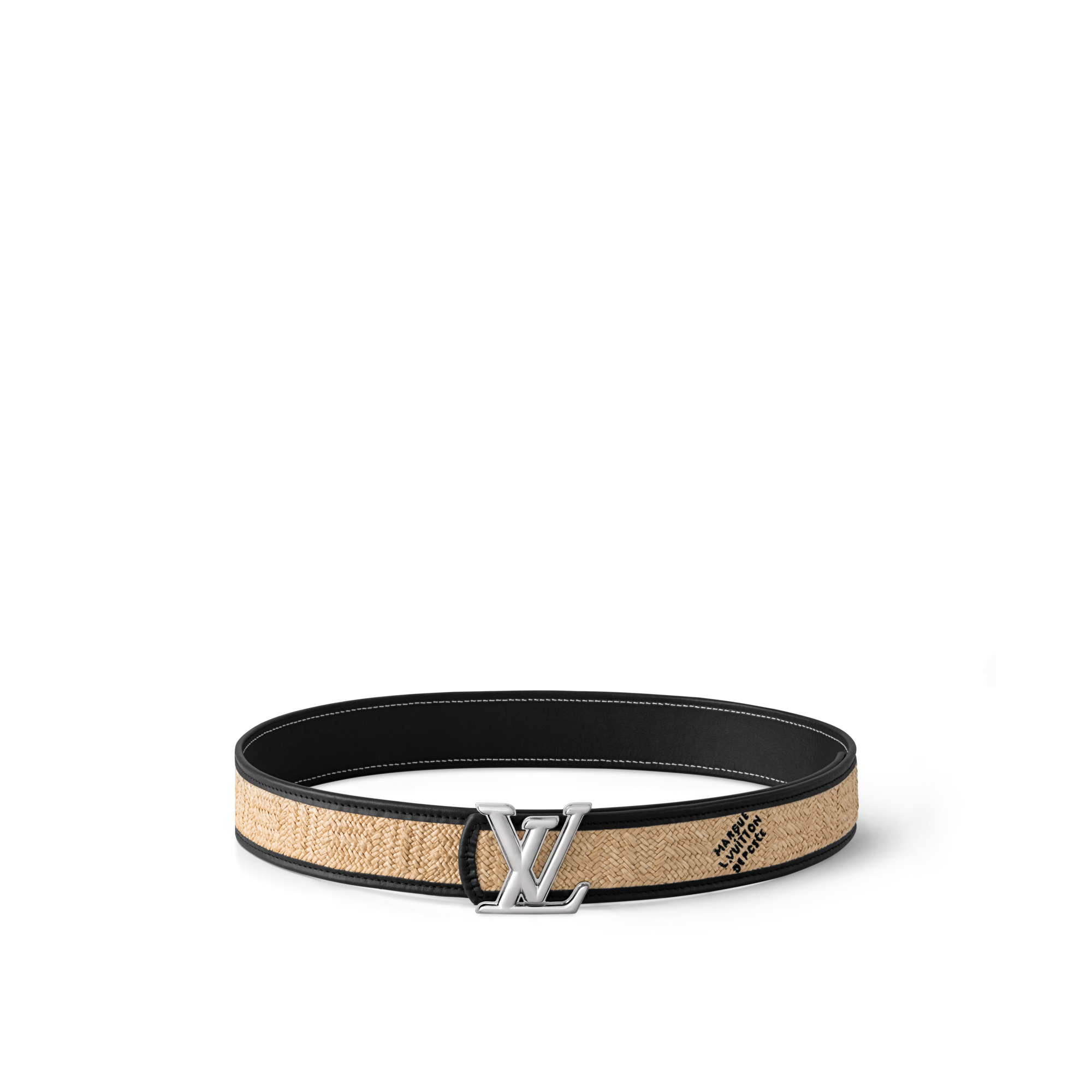  Accessories Belts LV Dimension Raffia 40mm Reversible Belt | Louis Vuitton ® (Product zoom)