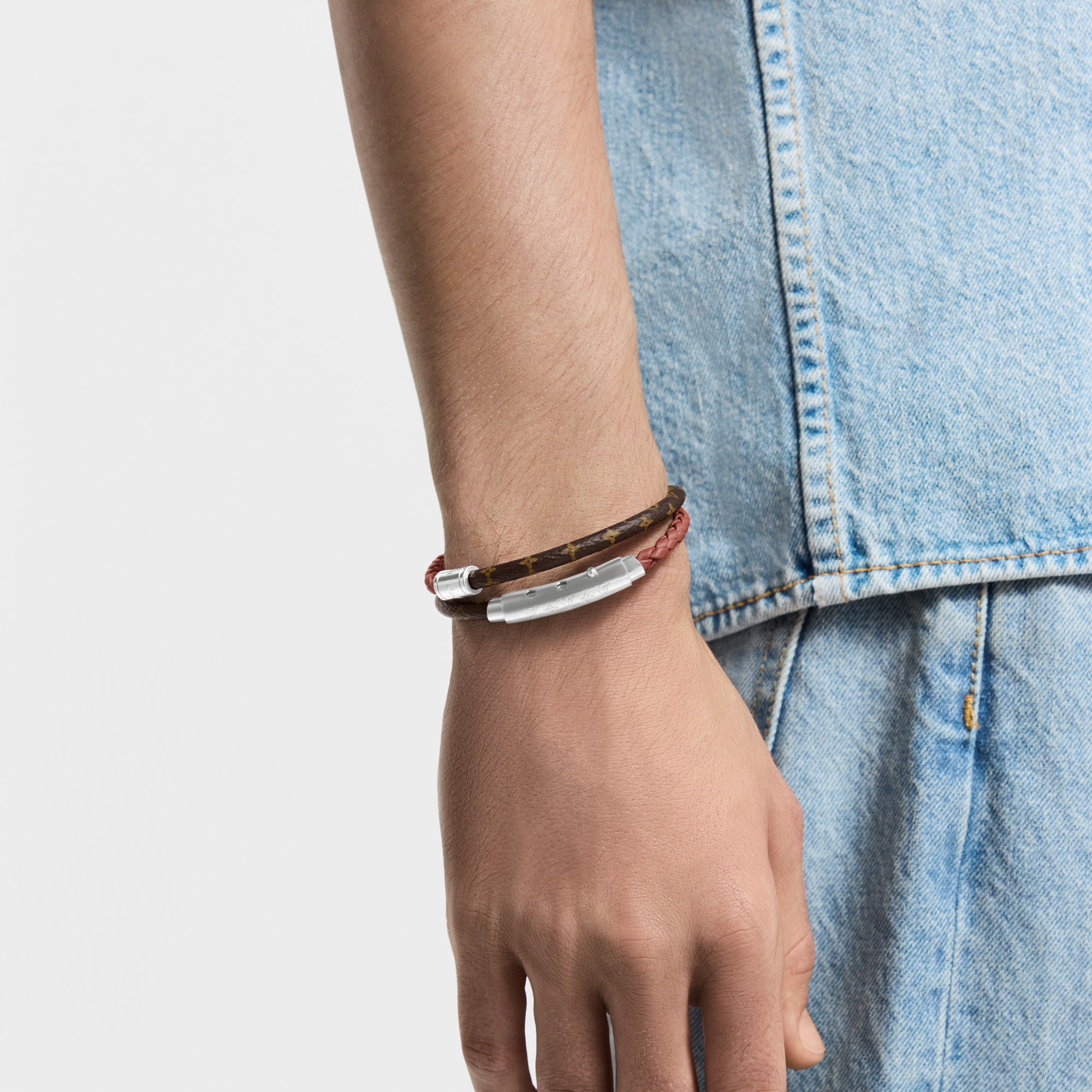  Fashion Jewelry Bracelets LV Double Spin Monogram Heritage Bracelet | Louis Vuitton ® (Product zoom)