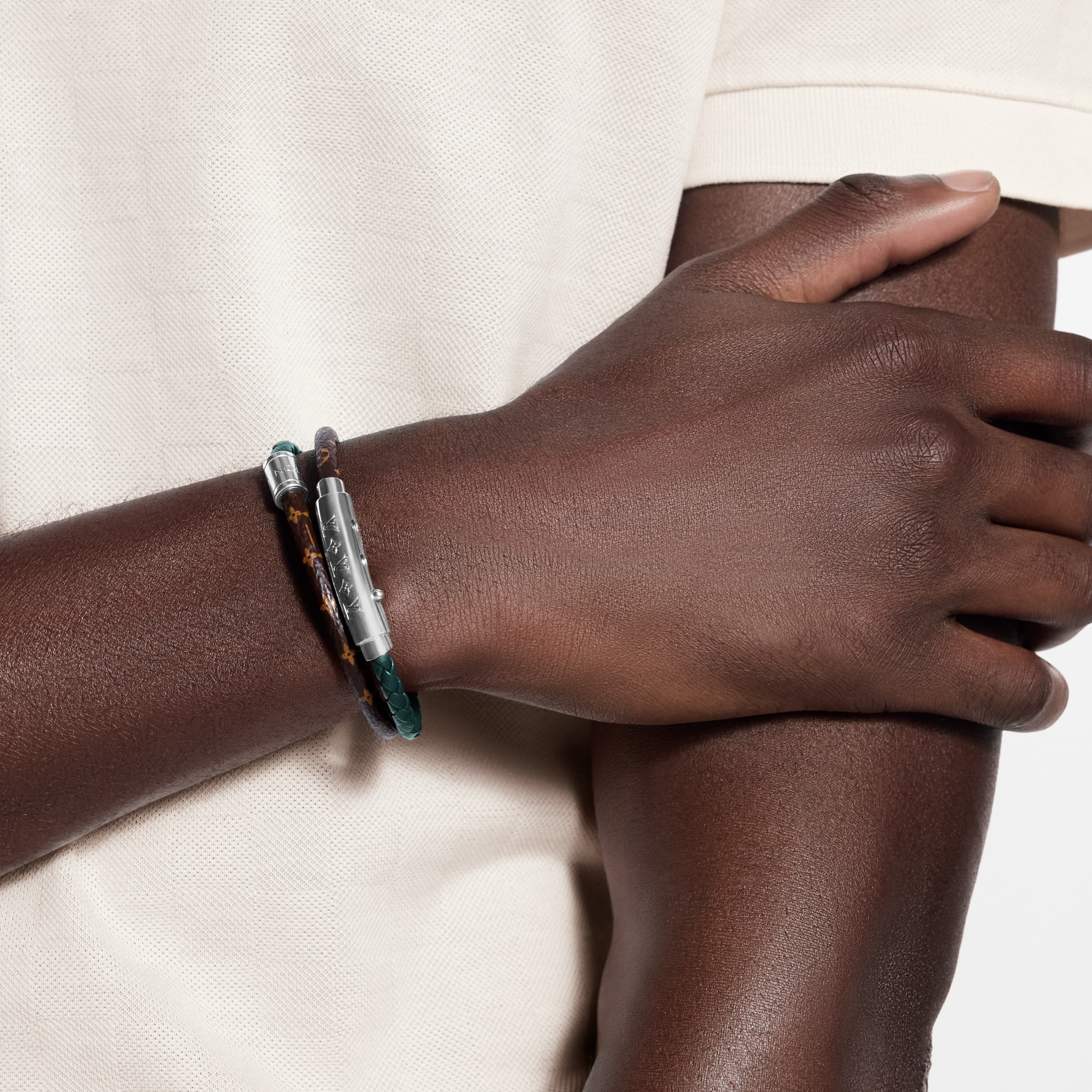  Fashion Jewelry Bracelets LV Double Spin Monogram Heritage Bracelet | Louis Vuitton ® (Product zoom)