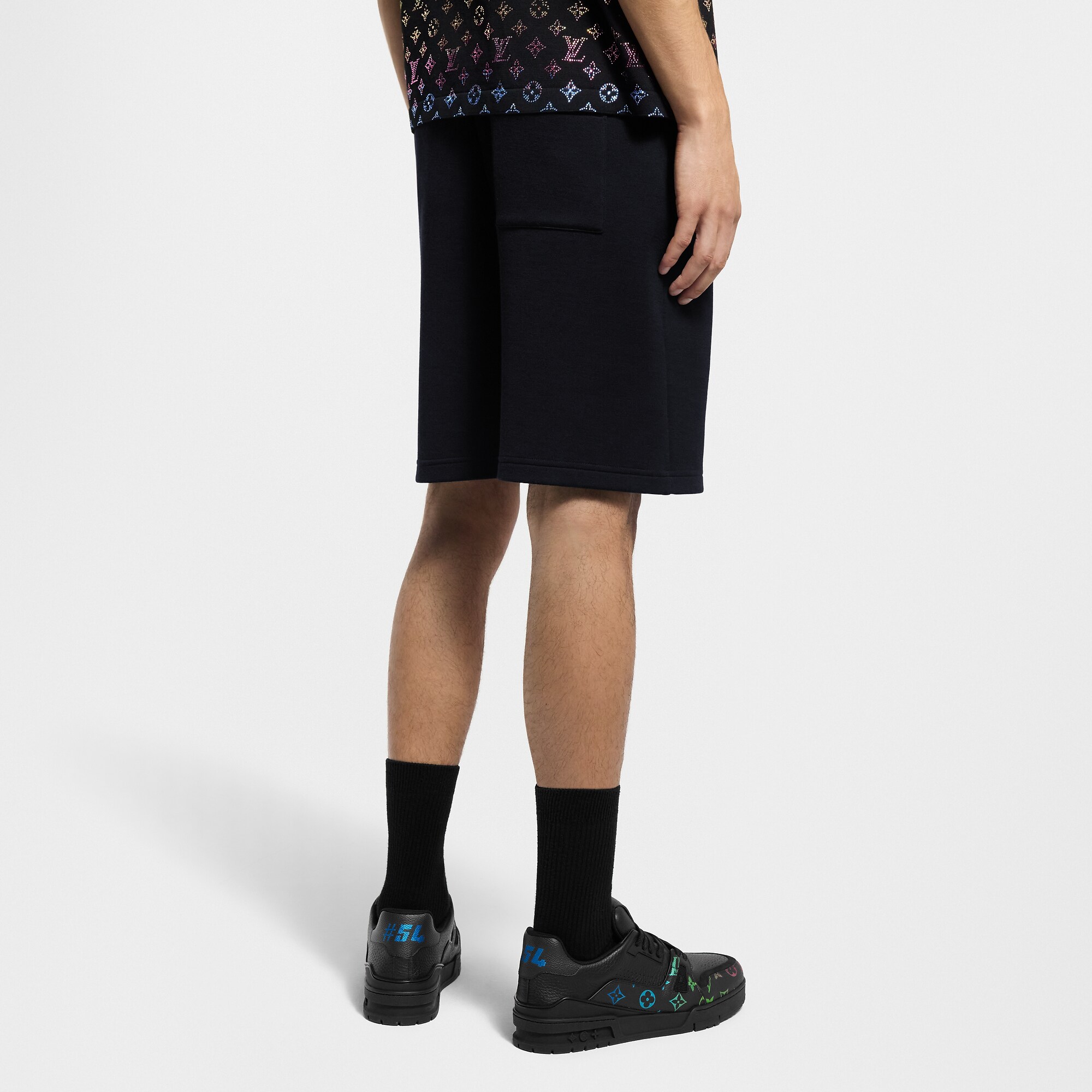 LV Embellished Jersey Shorts