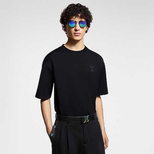 Ready-to-Wear T-Shirts and Polos LV Embellished Jersey T-Shirt | Louis Vuitton ® (Product zoom)