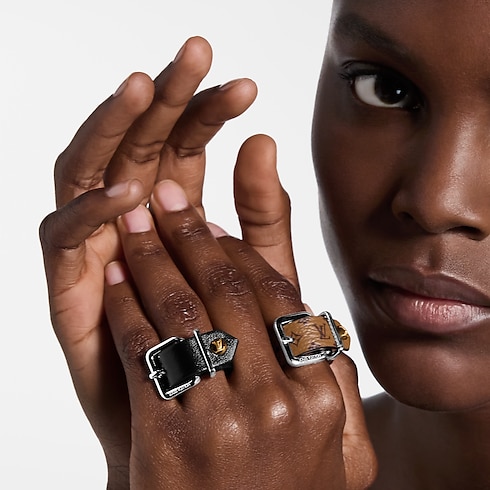 S00 Fashion Jewelry Rings LV Emblem Ring Set | Louis Vuitton ® (Product zoom)