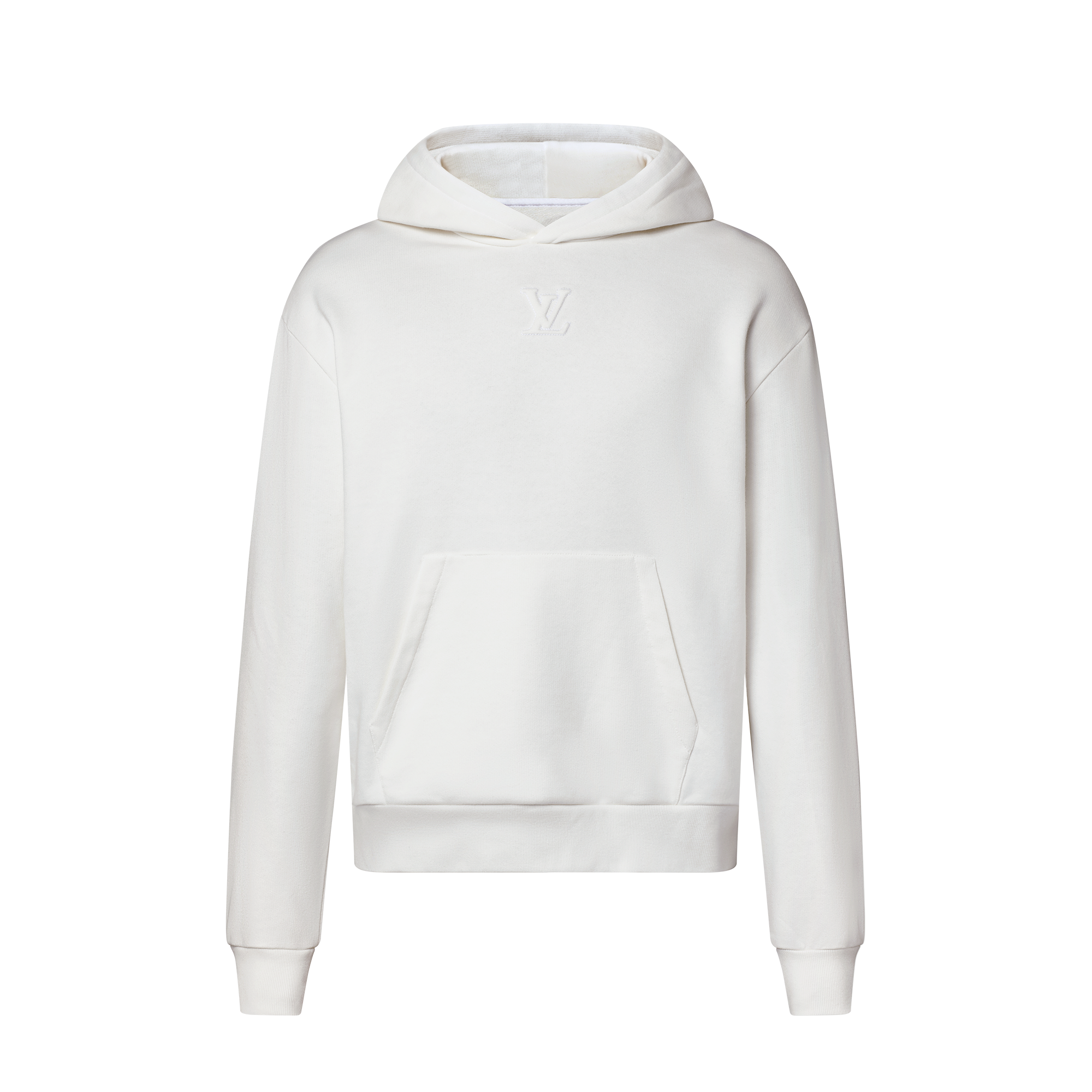 Ready-to-Wear Knitwear and Sweatshirts LV Embossed Cotton Hoodie | Louis Vuitton ® (Product zoom)