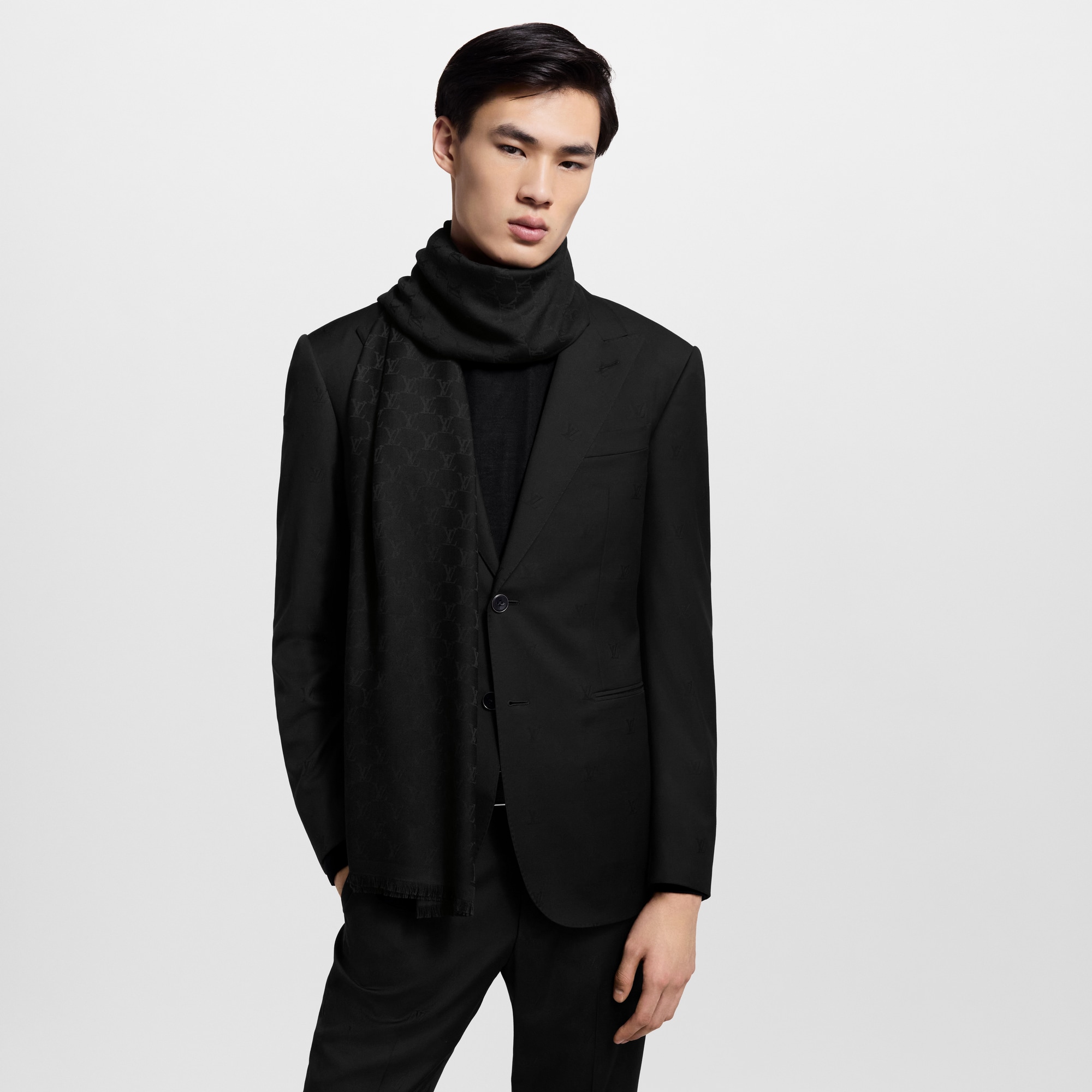 S00 Accessories Scarves LV Fishnet Stole | Louis Vuitton ® (Product zoom)