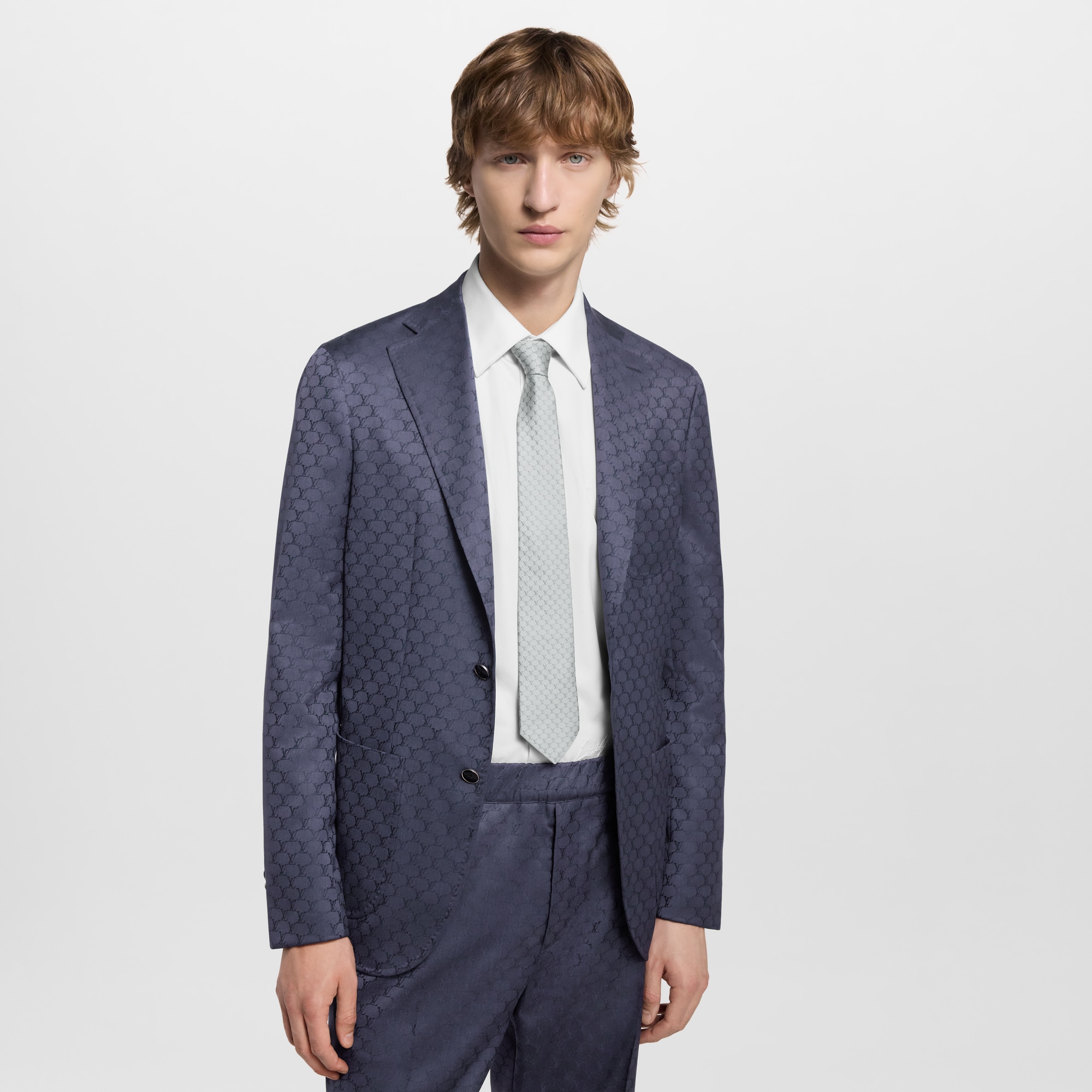 S00 Accessories Ties and Pocket Squares LV Fishnet Tie | Louis Vuitton ® (Product zoom)