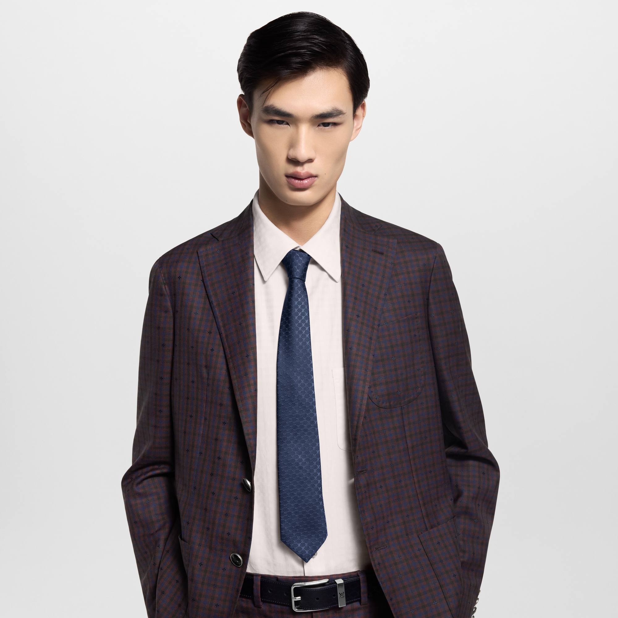 S00 Accessories Ties and Pocket Squares LV Fishnet Tie | Louis Vuitton ® (Product zoom)