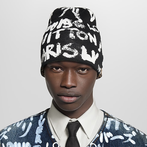 S00 Accessories Hats, Beanies and Gloves LV Fit Scribble Beanie | Louis Vuitton ® (Product zoom)