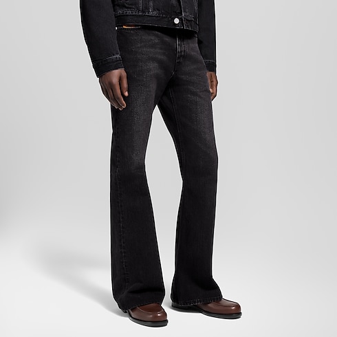 Ready-to-Wear Denim LV Flared Denim Pants | Louis Vuitton ® (Product zoom)
