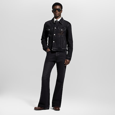 Ready-to-Wear Denim LV Flared Denim Pants | Louis Vuitton ® (Product zoom)